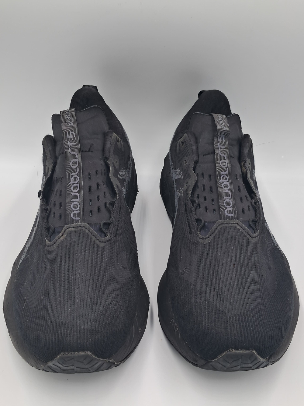 Asics Men's Black Slip-On Athletic Sneakers